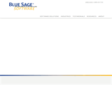 Tablet Screenshot of bluesagesoftware.com